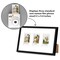 Americanflat 7x12 Mini Instant Photo Collage Picture Frame with 3 Openings for 2.1x3.4 Photos - Double White Mat - Instax Mini Photo Frame - Shatter Resistant Glass - Hanging Hardware with Easel - Black